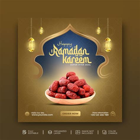 Premium Psd Ramadan Kareem Iftar Party Invitation Social Media Post