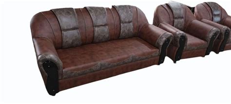 Brown 5 Seater Living Room Polyster Sofa Set 3 1 1 At Rs 76000 Set In