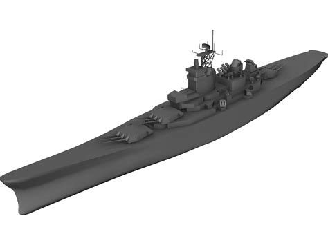 Iowa Battleship 3D Model - 3D CAD Browser