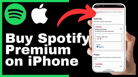 How To Purchase Spotify Premium On Iphone Youtube