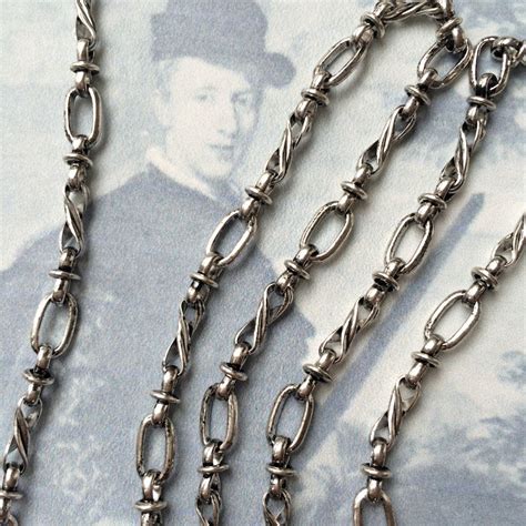 Vintage Standish Chain Twist Antique Silver Chain10mm 25ft Etsy