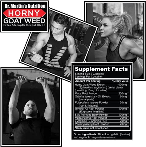 Super Strength 1000mg Horny Goat Weed Capsules With Maca Arginine