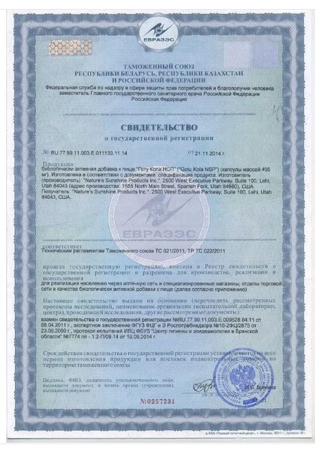 Готу Кола НСП: купить, цена, отзывы