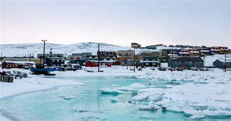 Warm front brings big melt to Iqaluit; schools to stay closed all day