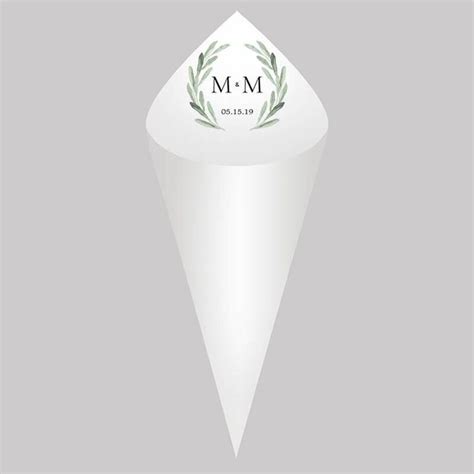 Kit Cones De Papel Personalizados Para Casamento E Eventos