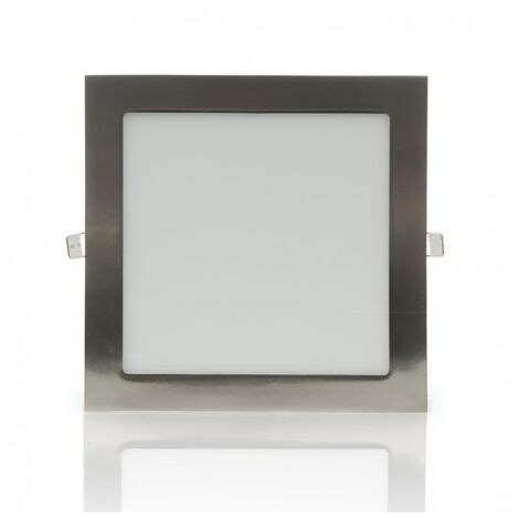 Pannello Led Quadrato Acciaio Nickel Slim W Ip Incasso Faro Faretto