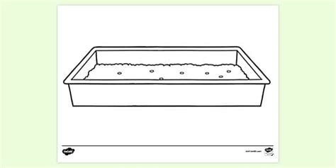 Free Tray Half Full Of Soil Colouring Sheet Colouring Sheets