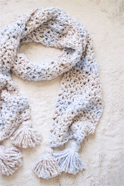 How To Crochet Scarf Tassels Swohto