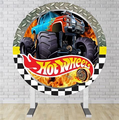 Painel Redondo Hot Wheels PNR Digistamp Paineis