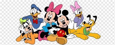 Mickey Mouse Minnie Mouse Pluto Donald Duck Daisy Duck Fun Daisy S Mammal Food Hand Png