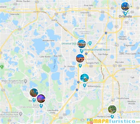 Orlando Sightseeing Map 2021 St Charles