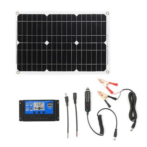 180w 12v Zonnepaneel Kit Dual Usb Poort Off Grid M Grandado