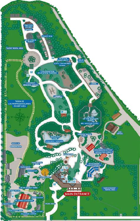 Santa Ana Zoo Map