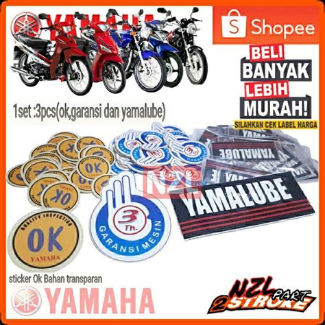 Jual Logo Sticker Stiker Logo Emblem Body Rangka Tangki Yamaha Ok