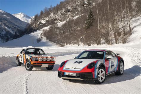 Porsche Le Rallye Paris Dakar Sur Une Piste Verglac E Autosprintch