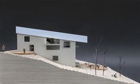 House On A Slope Karamuk Kuo Architects Architecture Model