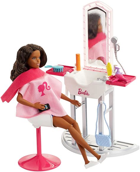 Barbie FJB37 Salon with Doll, Multi-Colour – TopToy