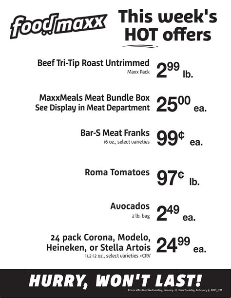 FoodMaxx Ad Circular - 01/27 - 02/09/2021 | Rabato