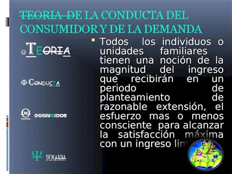 Ppt Teoria De La Conducta Del Consumidor Y De La Demanda T Eoria C Onducta Consumidor Demanda