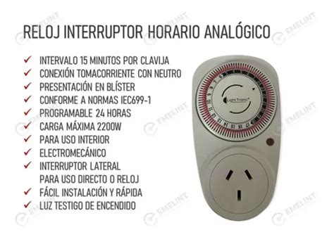 Temporizador Timer Anal Gico Programable Enchufable W En Venta En