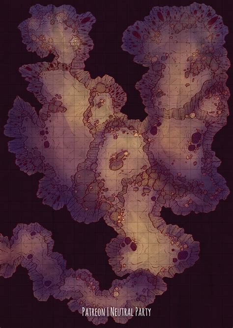 [oc][art] Infested Cave Battlemap R Dnd