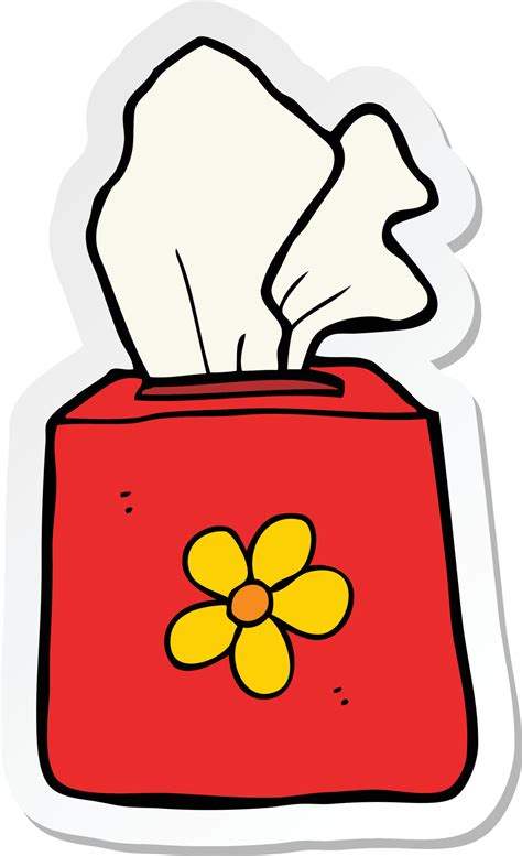 sticker of a cartoon tissue box 10347127 Vector Art at Vecteezy