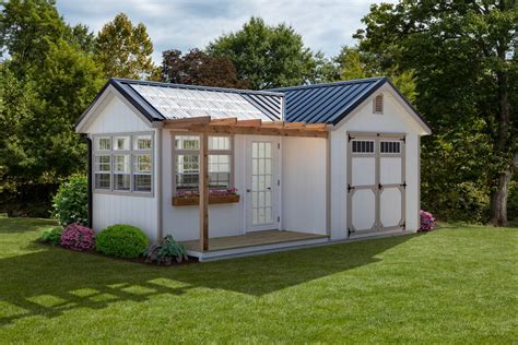 Prefab Greenhouse Shed Combo | Horizon Structures