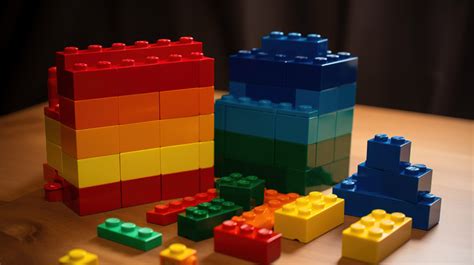 Lego Blocks Several Colors Of Were Placed In A Stack Backgrounds | JPG ...