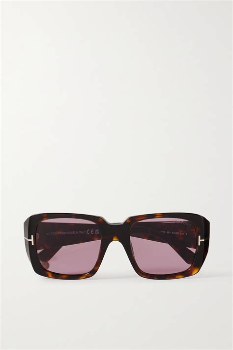 Tom Ford Ryder Square Frame Tortoiseshell Acetate Sunglasses Lyst