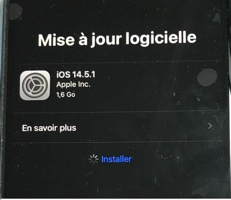 Mise à jour logicielle iPhone bloqué sur Installer iOS 18