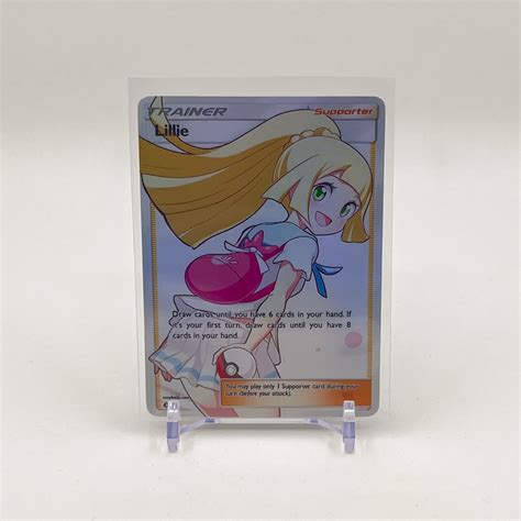 Custom Lillie Trainer Card Full Art Pokémon Waifu Orica Etsy