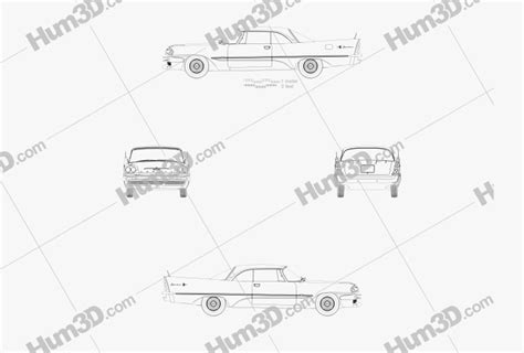 DeSoto Adventurer Hardtop Coupe 1957 Blueprint 3DModels Org