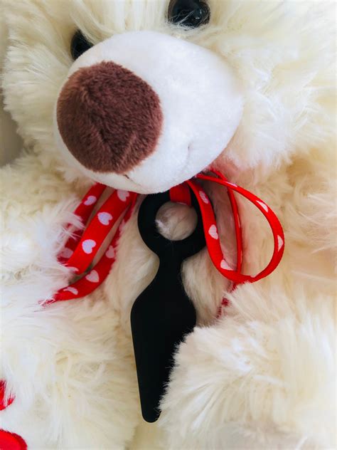 Kinky Fetish Plush Teddy Bear Bdsm Plushie Small Butt Plug - Etsy