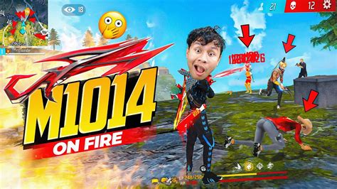 M1014 1 गोली On Fire 🔥 New Black Bunny Solo Vs Squad Gameplay Free Fire Max Realtime Youtube