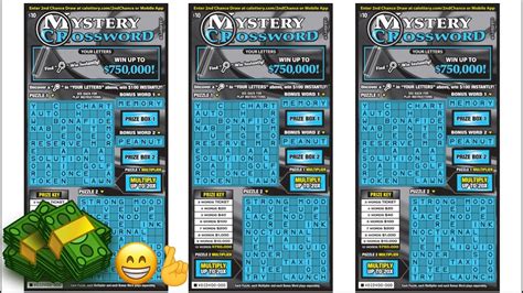 750K PRIZE MYSTERY CROSSWORD SCRATCH OFF TICKETSLET S PLAY YouTube