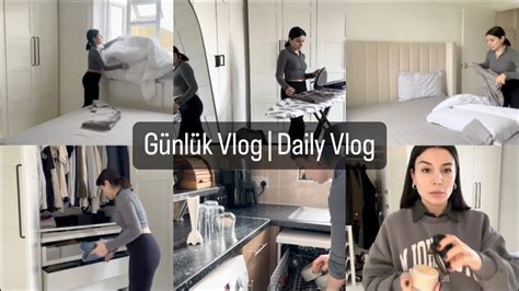 Günlük VLOG Rutin ev işleri nevresim günü benimle hazırlan