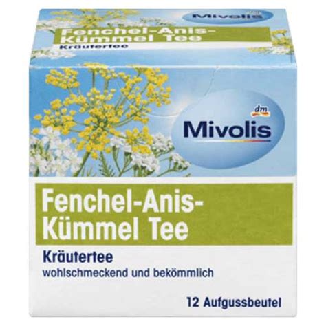 Чай: Чай фенхель, анис, тмин Mivolis Fenchel- Anis- Kümmel Tee 12 шт
