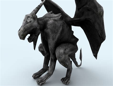 3dsmax stone gargoyle