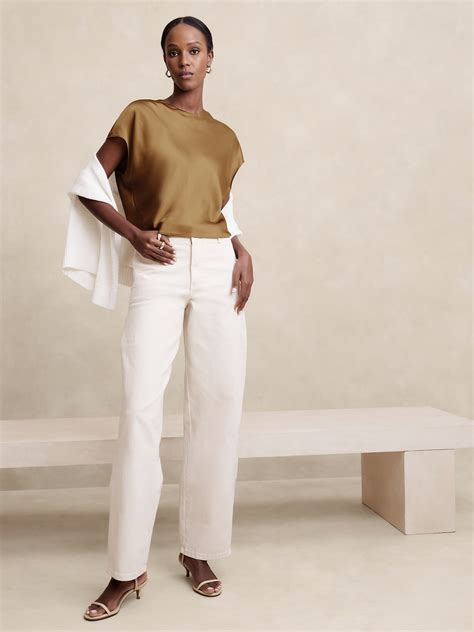 Satin Blouse Banana Republic Factory