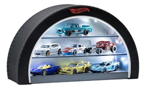 Exhibidor Hot Wheels Forma De Llanta Con Luz Para 8 Coches Envío gratis