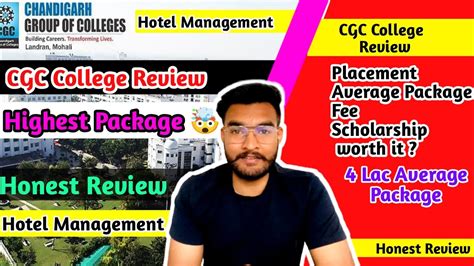 Cgc College Review Hotel Management Cgc Placements Admission