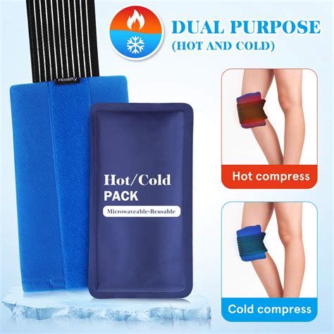 Healifty Gel Cold Hot Pack Reusable Warm Or Ice Pack For Injuries Shoulder Knee Hip Back