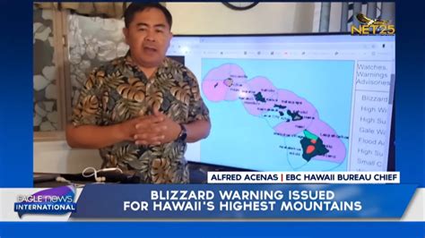 Blizzard Warning Issued For Hawaii S Highest Mountains YouTube