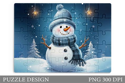 Cute Snowman Puzzle. 3D Snowman Puzzle Graphic by shishkovaiv ...