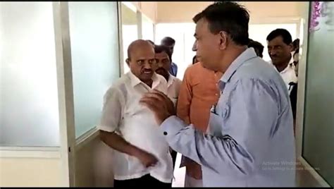 Caught On Camera Jd S Mla Slaps Karnataka College Principal Watch