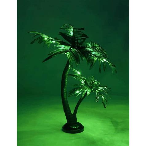 Lightshare Ft Pre Lit Twins Palm Tree Bonsai Artificial Christmas