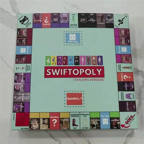 Neue TS Ära Monopoly Karten Swift Klassische Monopoly Karten