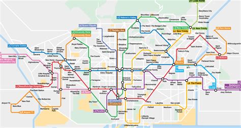 El Mapa D Estacions De Metro De Barcelona Amb Noms En Angl S