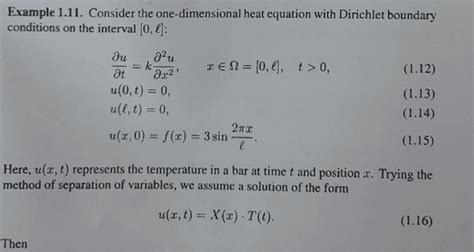 Solve the heat equation having Dirichlet boundary conditions