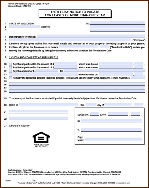 Notice Of Intent To File Lien Form Wisconsin Form Resume Examples